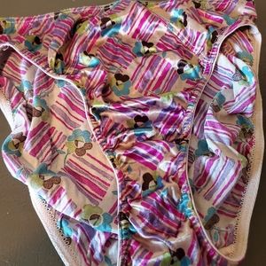 Victoria's Secret Second Skin Satin bikini Panty XL multicolor pattern